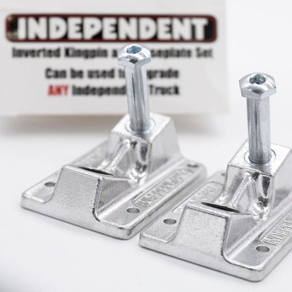 Independent IKP Baseplates Inverted Kingpin Baseplate Skateboard Truck Set - Skatewarehouse.co.uk