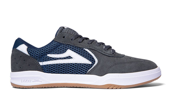 Lakai Atlantic XLK Skate Shoes - Charcoal / Navy - Skatewarehouse.co.uk