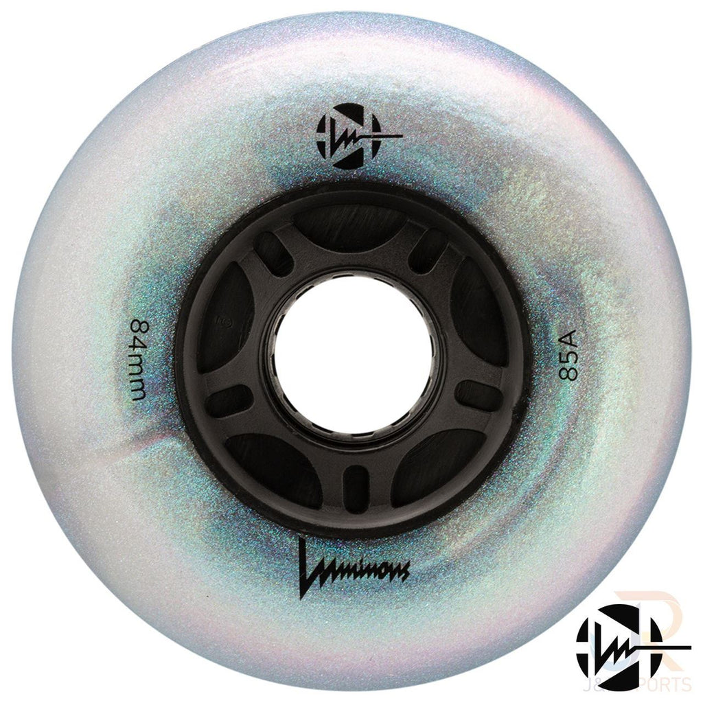 Luminous Led Inline Wheel (Set of 4 Wheels) - Black Pearl - 84Mm/85A - Skatewarehouse.co.uk
