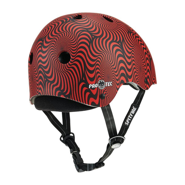 Pro-Tec Helmet X Spitfire Low Pro - Red Swirl - Skatewarehouse.co.uk