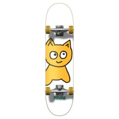 Meow Big Cat Soft Top White Complete Skateboard - 7.0"
