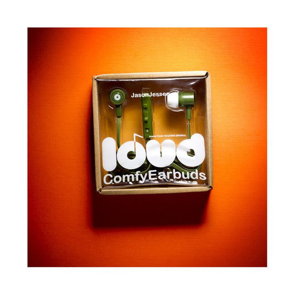 Loud Fat and Flats Earbuds - Jason Jessee - Green - Skatewarehouse.co.uk