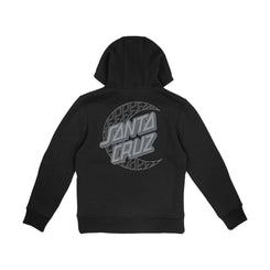 Santa Cruz Youth Hood Youth Imprint Moon Dot Hood - Black - Skatewarehouse.co.uk