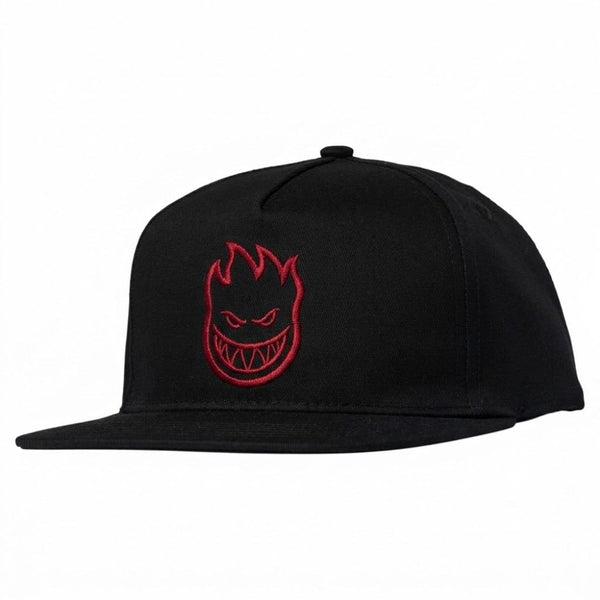 Spitfire Bighead Snapback Hat (Black / Red)
