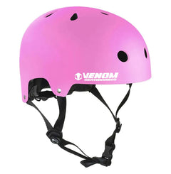 Venom Skateboards Pro Skate Skateboard Scooter Adjustable Helmet - Pink - Small
