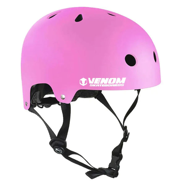 Venom Skateboards Pro Skate Skateboard Scooter Adjustable Helmet - Pink - Small