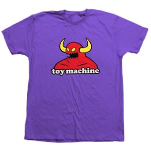 Toy Machine Monster Tee Purple - Skatewarehouse.co.uk