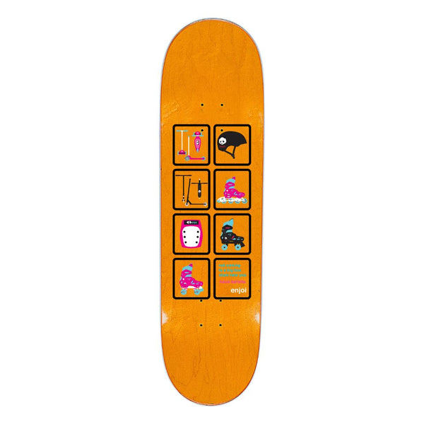 Enjoi Big Box Retro Skate R7 Purple Skateboard Deck - 8.25