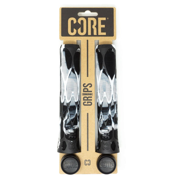 CORE Pro , Soft 170mm - Slate (White / Black) Scooter Bar Grips