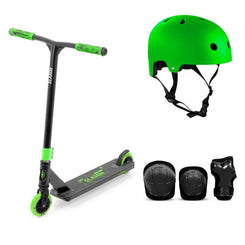 Slamm Classic Mini Stunt Scooter - One Size Green Bundle