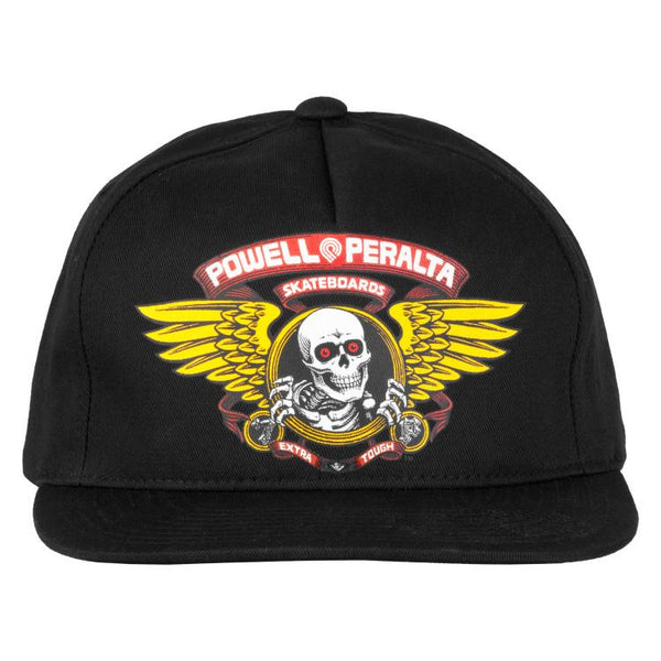 Powell-Peralta Winged Ripper Snapback Black - Skatewarehouse.co.uk