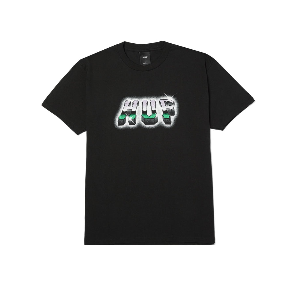 HUF Chrome Grit S / S Tee (Black) - L