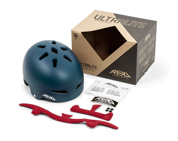 REKD Ultralite In-Mold Helmet - Blue - Skatewarehouse.co.uk