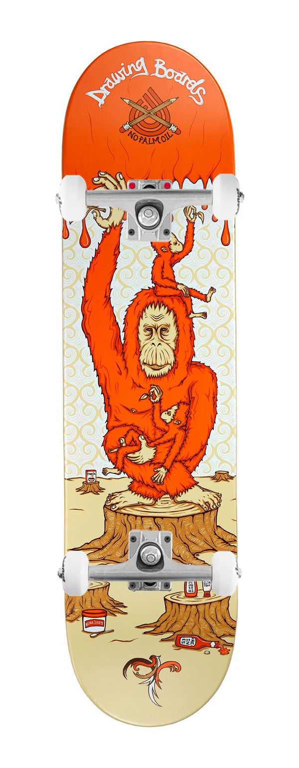 Drawing Boards Orangutan x Venom Custom Complete Skateboard - 8