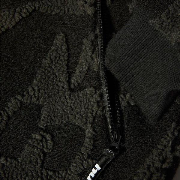 H Star Repeat High Pile Jacket (Black)