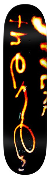 There Team Burning (Black) Skateboard Deck - 8.25