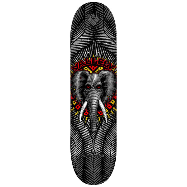Powell Peralta FLIGHT Mike Vallely • Elephant • • Silver Foil Skateboard Deck - 8.38