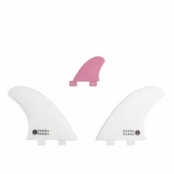 Captain Fin Co - Panda Twin + Trailer - Large - White / Pink (FCS) - L