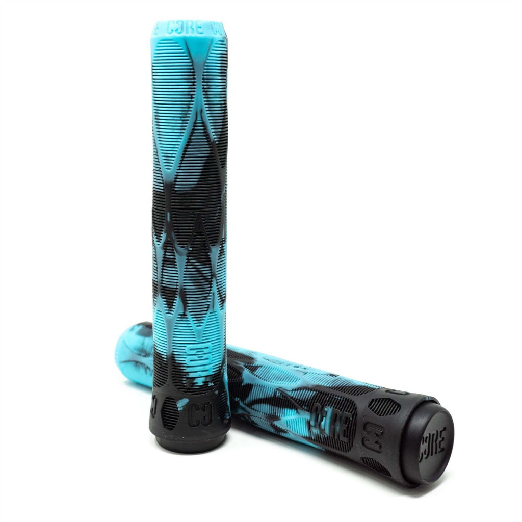 CORE Pro Handlebar Grips, Soft 170mm - Arctic (Blue/Black) - Skatewarehouse.co.uk