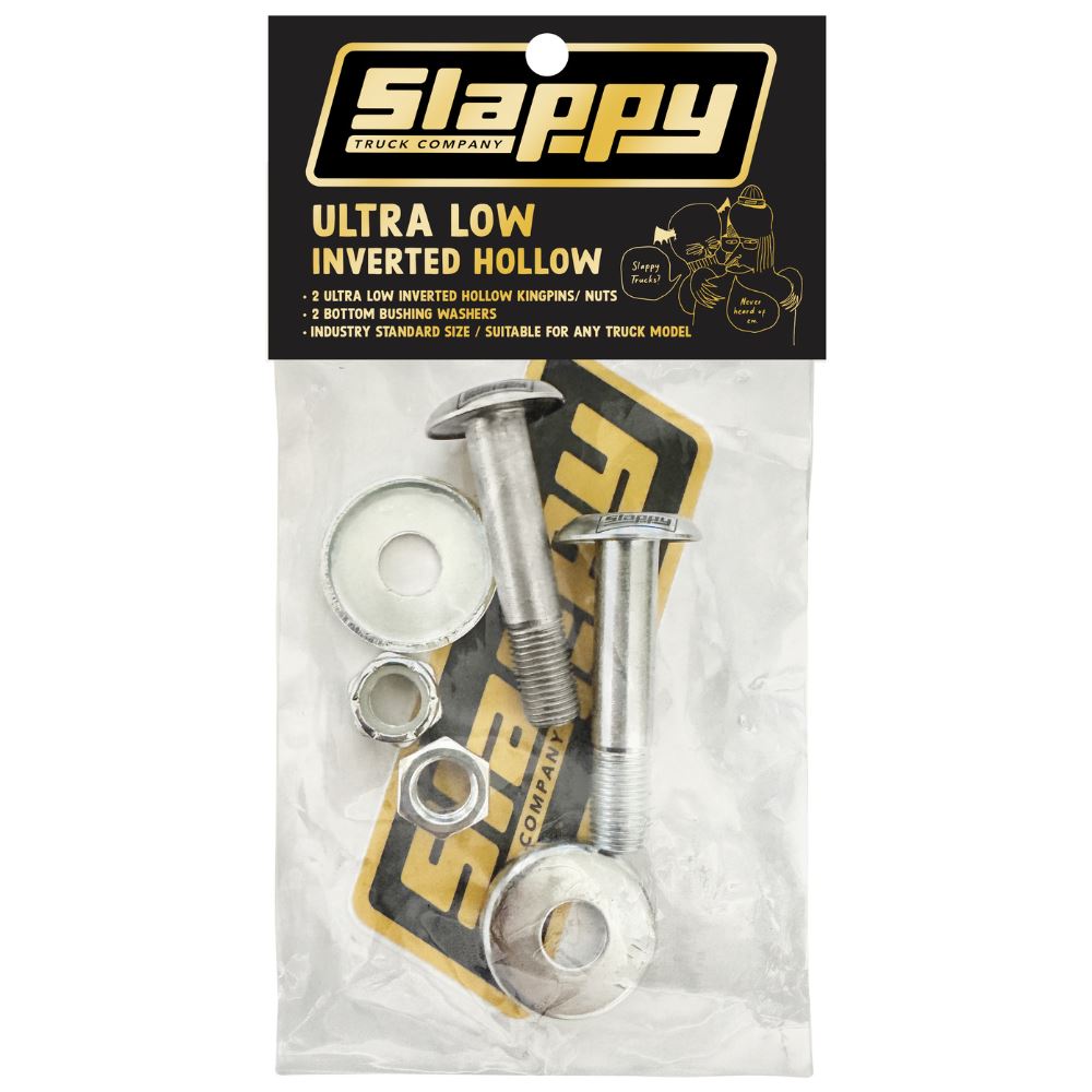 Slappy Ultra Low Inverted Hollow Kingpins White Gold One Size Accessories