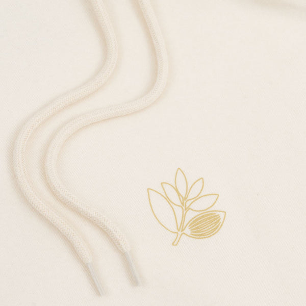 Magenta Outline Hoodie Natural - Skatewarehouse.co.uk