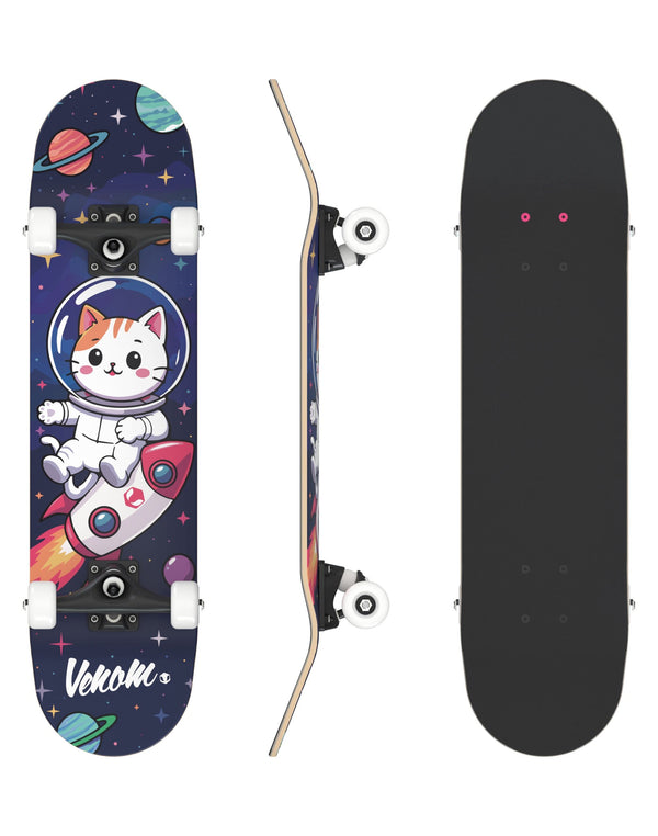 Venom My First Skateboard Complete - Space Cat - 7.25