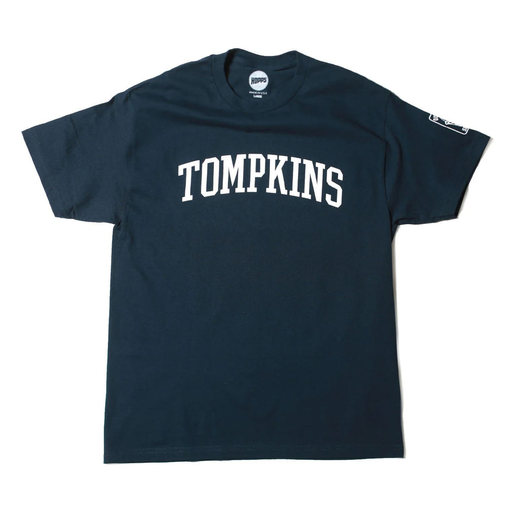 HOPPS x Quartersnacks 'Tompkins' Tee Navy