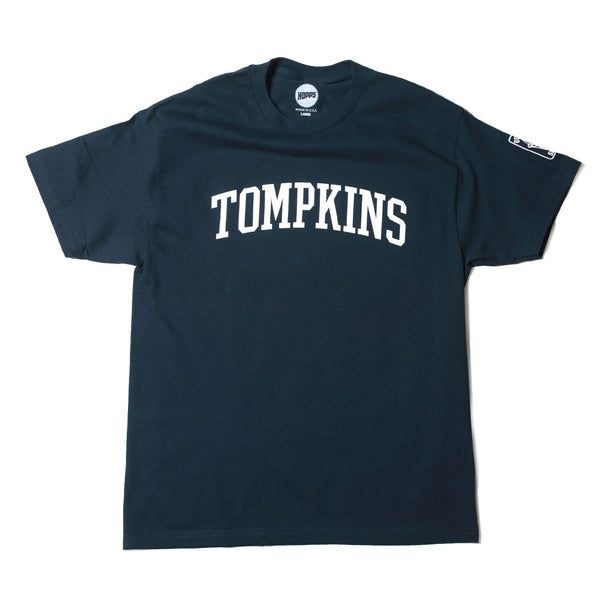 HOPPS x Quartersnacks 'Tompkins' Tee Navy