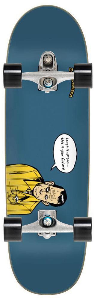 Santa Cruz Shaped Dressen Laugh It Up x Carver Custom Surf Skate Skateboard C7 - 9.25