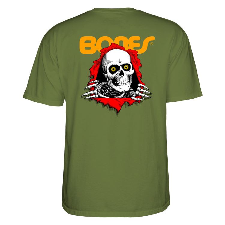 Powell-Peralta Ripper Youth Tee Military Green - Skatewarehouse.co.uk