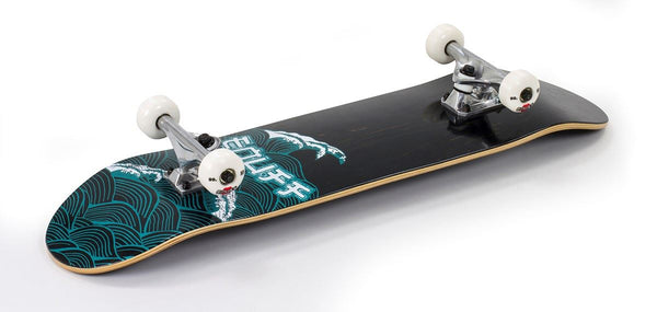 Enuff Big Wave Complete Skateboard - Black Blue - 8.0
