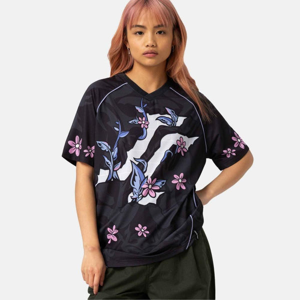 Santa Cruz Womens Top Flourish Jersey - Multi - Skatewarehouse.co.uk