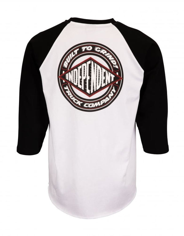 Independent Top BTG Shear Baseball Top - Black / White - Skatewarehouse.co.uk