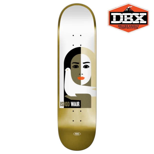 Real Ishod Peace Ltd Foil - Dbx Gold Skateboard Deck - 8.5