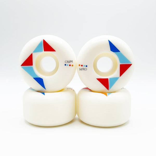 Crupie CTRL v Apex Skateboard Wheels - White