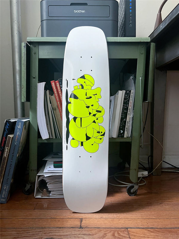 5Boro x SPONE Crackle Highlighter Yellow (Sport Utility Shape) x Skateboard Deck - 5.0