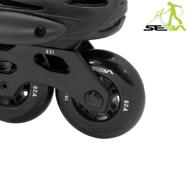 Seba E3 Junior Adjustable In-Line Skates - Black