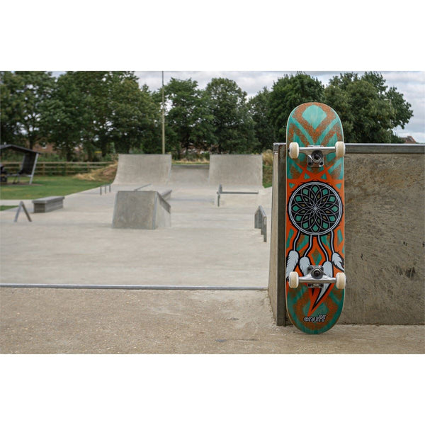 Enuff Dreamcatcher Teal Orange Junior Complete Skateboard - 7.25