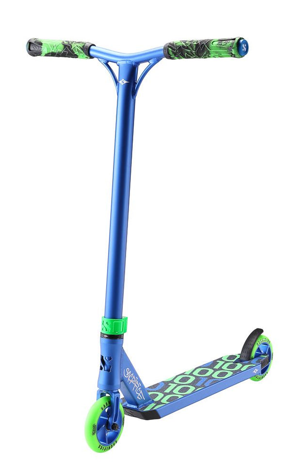Sacrifice Flyte 100V2 Blue/Green Complete Scooter - Skatewarehouse.co.uk