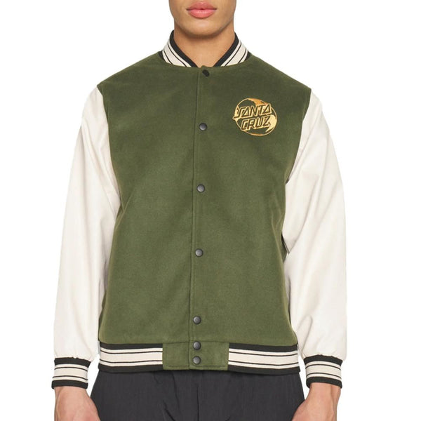 Santa Cruz Jacket Fish Retreat Jacket - Moss - Skatewarehouse.co.uk