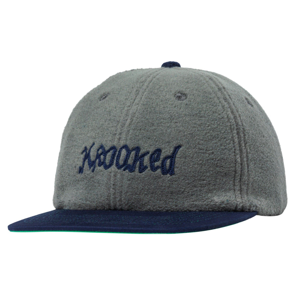 Krooked Double Ok Script Cap (Grey / Navy) - One Size