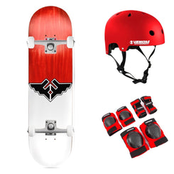 Fracture Wings V1 Red x Venom Custom - 8" Complete Skateboard Bundle - 8.0"
