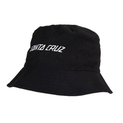 Santa Cruz Womens Hat Strip Cargo Bucket Hat - Washed Black