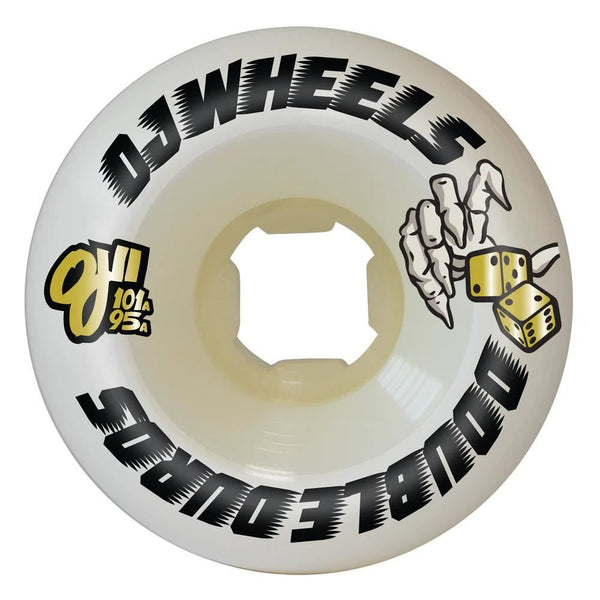 OJ Skateboard Wheels 53mm Double Duro White Mini - White - Skatewarehouse.co.uk