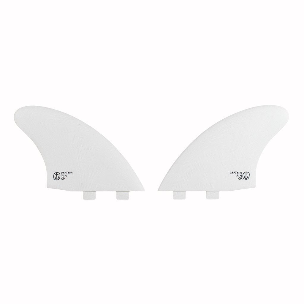 Captain Fin Co - CF Twin Keel - Large - White (FCS) - L