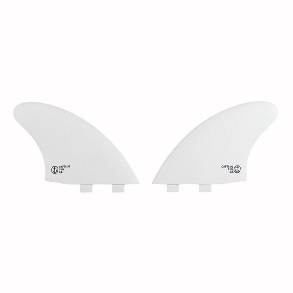 Captain Fin Co - CF Twin Keel - Large - White (FCS) - L