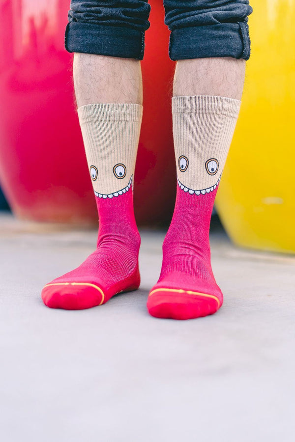 Merge4 Natas Kaupas Shoe Eater Classic Crew Socks - Skatewarehouse.co.uk