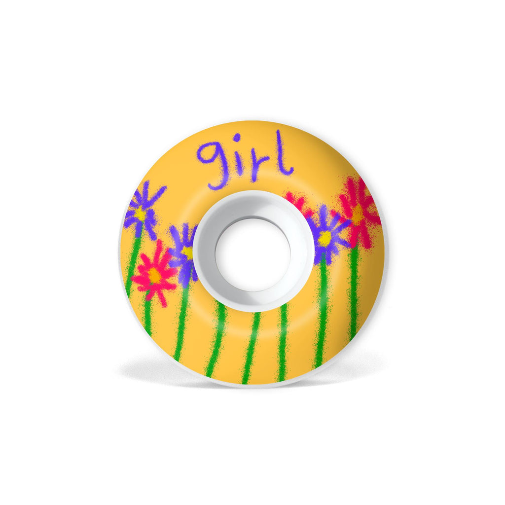 Girl Flowers Staple Skateboard Wheels 99D - Skatewarehouse.co.uk