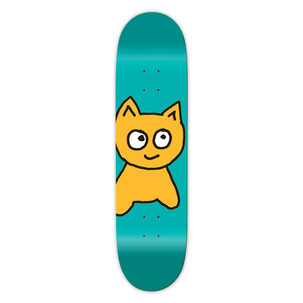 Meow DSM Big Cat Skateboard Deck Teal 7.5