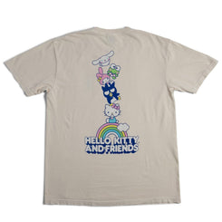 Girl x Hello Kitty Rainbow Stacked OG Tee Cream